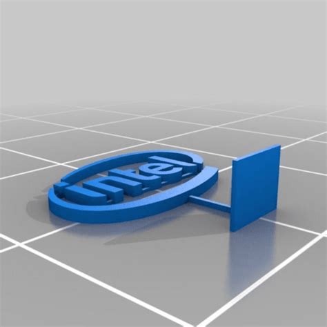 Download free STL file Intel Logo • 3D printer model ・ Cults