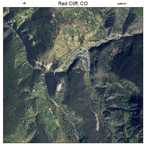 Aerial Photography Map of Red Cliff, CO Colorado