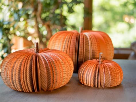 Book Pumpkins-fall Decor-thanksgiving Table Decor-halloween - Etsy