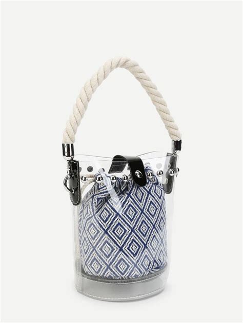 Clear Bucket Bag With Inner Pouch | Bucket bag, Bags, Pouch