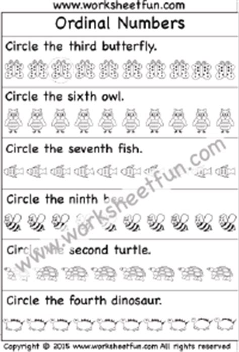 24+ Kindergarten Ordinal Numbers Worksheet Grade 1 Images