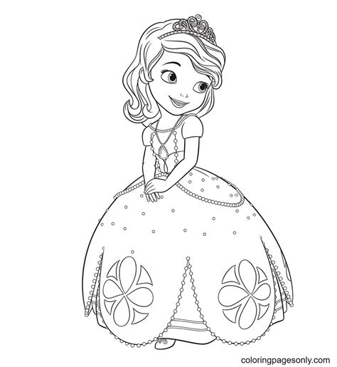 Princess Sofia Printable Coloring Page - Free Printable Coloring Pages