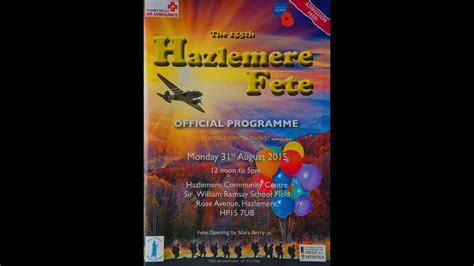 Hazlemere Fete 2015 Welcome and Remembering Our local heroes Youtube - YouTube