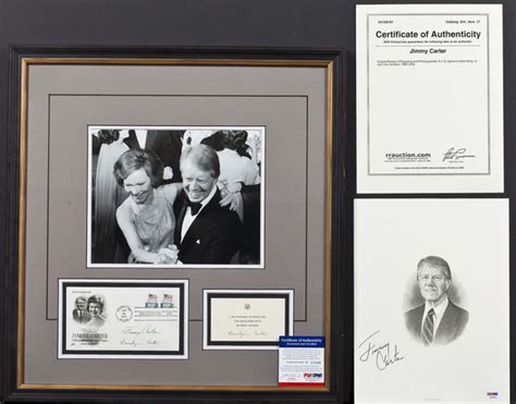 1977 President Jimmy Carter & First Lady Signature