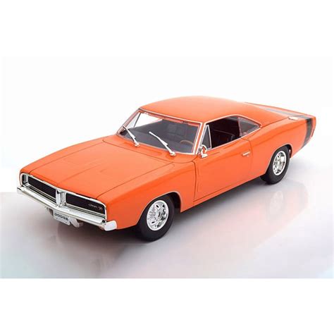 1969 Dodge Charger R/T Hardtop, Orange - Maisto 31387OR - 1/18 scale ...