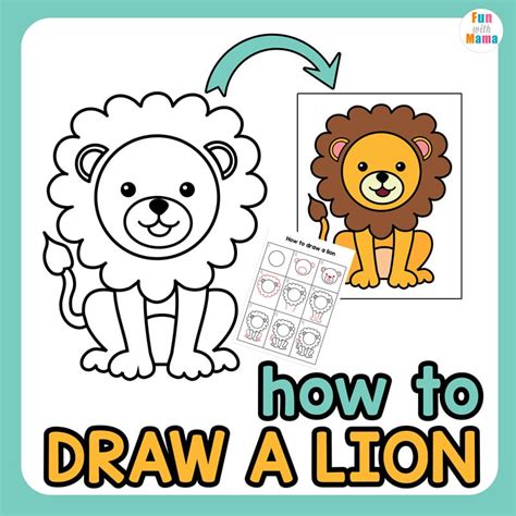 How To Draw A Cartoon Lion