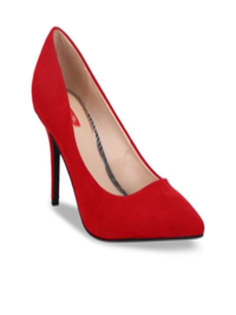 Buy Bata Women Red Solid Pumps - Heels for Women 12961682 | Myntra