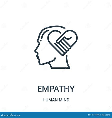 Empathy Icon Vector from Human Mind Collection. Thin Line Empathy Outline Icon Vector ...