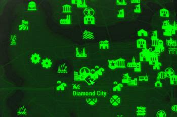 Fallout 4 Map Diamond City - Large World Map