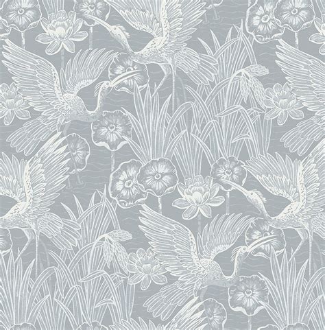 White Heron Wallpaper – Wallcrown Design Center Inc.