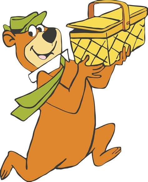 Yogi Bear Running With Picnic Basket Vintage Cartoons 11x14 Print | eBay