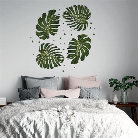 “Tropical leaves” Wall Decal-Bedroom - Order Online - Paper11