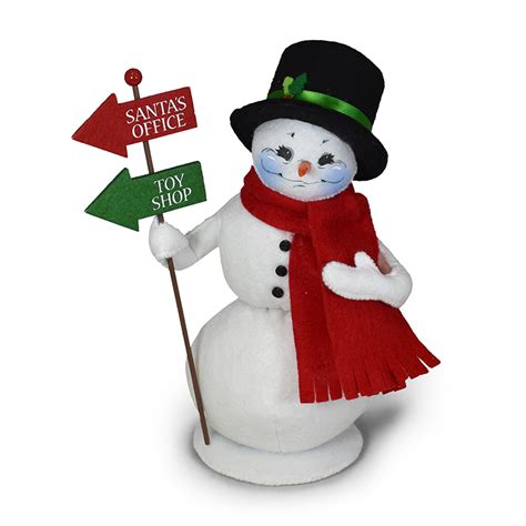 9in North Pole Snowman - Annalee Dolls