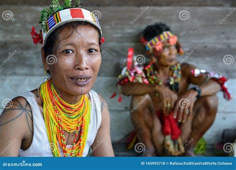 Siberut, Portrait Tribal Mentawai Woman, with Traditional Tattoos Editorial Stock Photo - Image ...