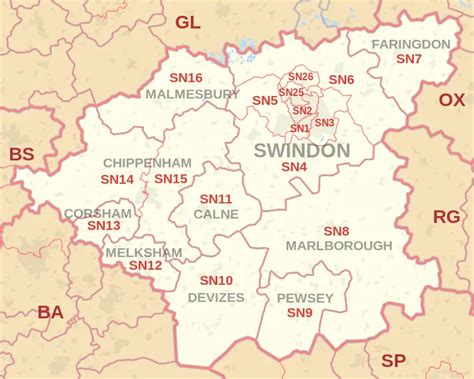 Swindon postcode information - list of postal codes | PostcodeArea.co.uk