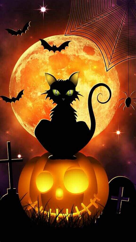 Discover 82+ black cat halloween wallpaper - in.coedo.com.vn