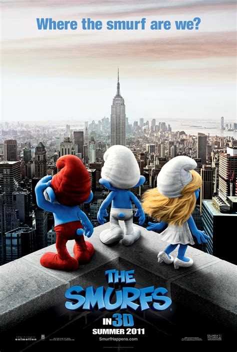 The Smurfs 3D Movie Poster Wallpapers ~ Cartoon Wallpapers