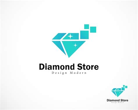 Premium Vector | Diamond tech logo creative digital pixel icon design concept