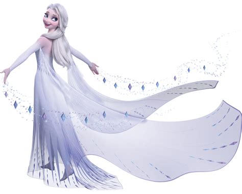 Frozen 2 Elsa in white dress with hair down new official big images ...