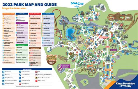 Kings Dominion Map and Brochure (2024 - 1978) | ThemeParkBrochures.net