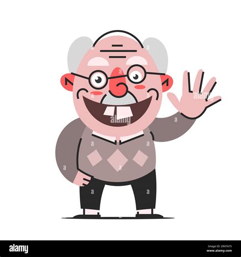 Funny Old Man Cartoon Character – NBKomputer