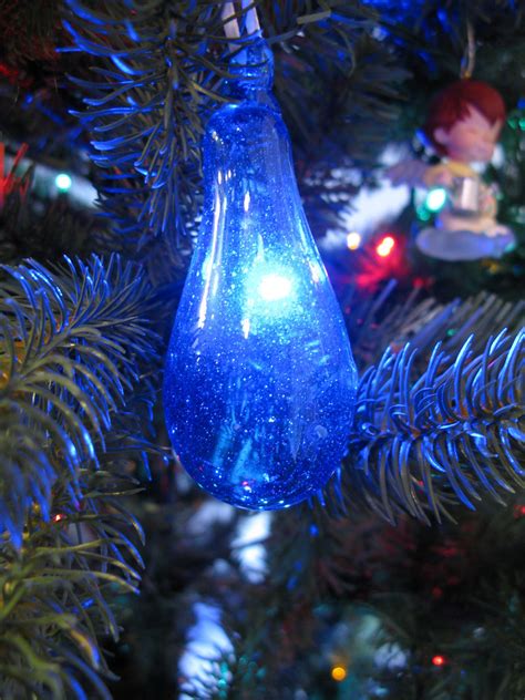 Glow | Handblown glass ornament backlit by a blue LED Christ… | Flickr