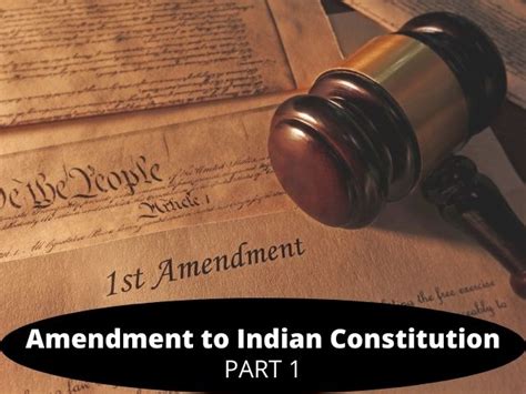 Amendments to the Constitution of India: List of first 10 amendments