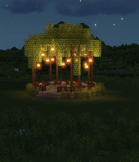 Minecraft Fairy Garden Gazebo 🍄🌿 Magical Fairy Tail Aesthetic ...