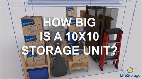 How Big is a 10x10 Storage Unit – Life Storage - YouTube