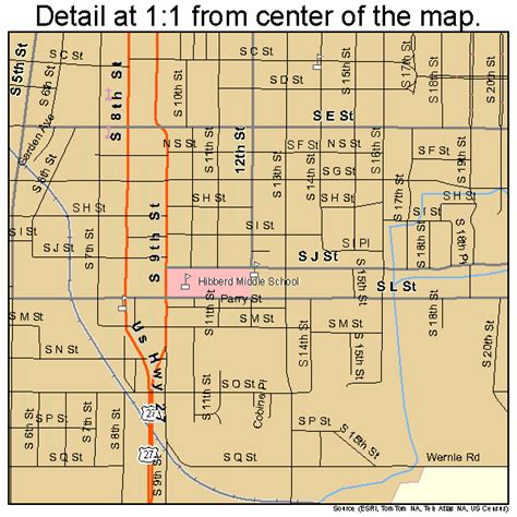 Richmond Indiana STREET & ROAD MAP IN atlas poster prin | eBay