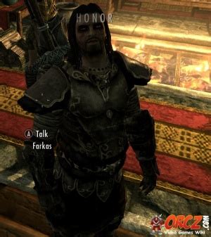 Skyrim: Farkas - Orcz.com, The Video Games Wiki