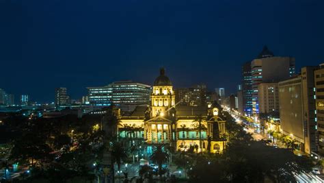 Stock video of hyper lapse of durban city hall | 12406370 | Shutterstock