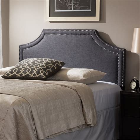 Avignon Upholstered King Headboard in Dark Gray | Cymax Business