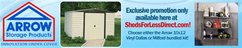 Arrow Sheds - Metal / Steel Outdoor Storage Shed Kits