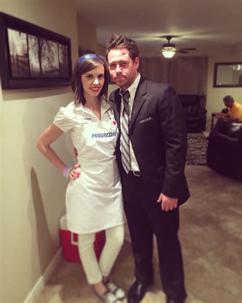 Halloween Costumes Flo from progressive and Mayhem from Allstate ...