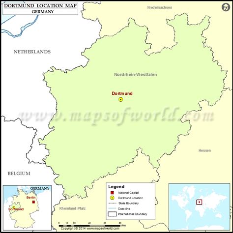 Where is Dortmund | Location of Dortmund in Germany Map