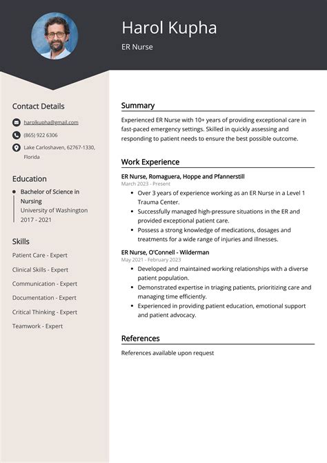 er nurse resume example Emergency room nurse resume nurse resume template newgrad nurse resume