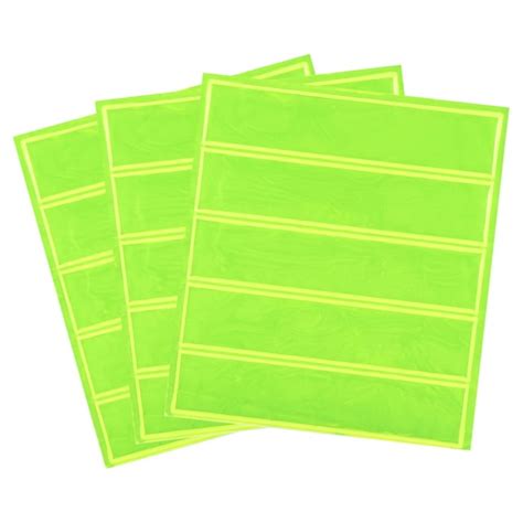 Uxcell Reflective Stickers, 15in3 Sets 4.5x1 Inch Adhesive Caution Warning Safety Tape Strips ...