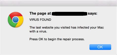 Apple security warning/alert virus Removal