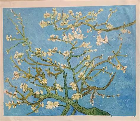 Blossoming Almond Tree Reproduction - 72 x 93 cm - Cheapwallarts.com