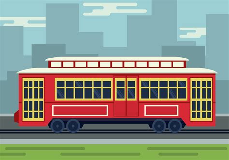 New Orleans Streetcar Illustration 193870 Vector Art at Vecteezy