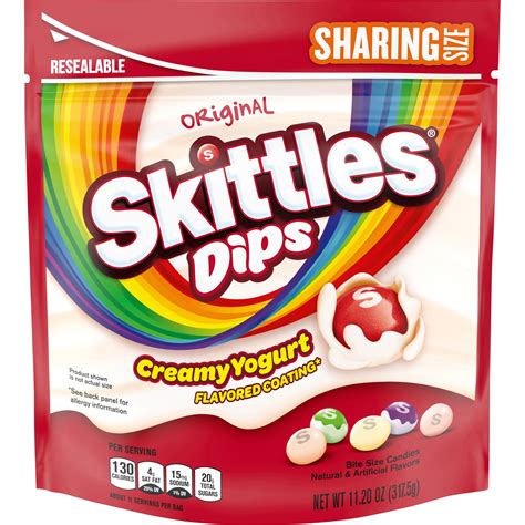 Skittles Dips Yogurt Coated Chewy Candy Sharing Size Bag, 11.2 oz - Walmart.com