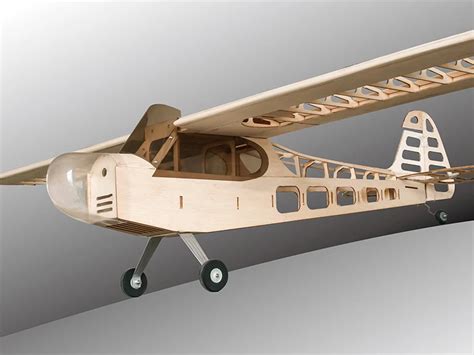 Balsa Wood Airplane Model J3 1180mm Wingspan Balsa Wood Airplane Models RC Building Toys ...