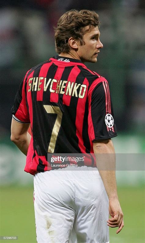 News Photo : Andriy Shevchenko of AC Milan looks on during the... | Ac ...