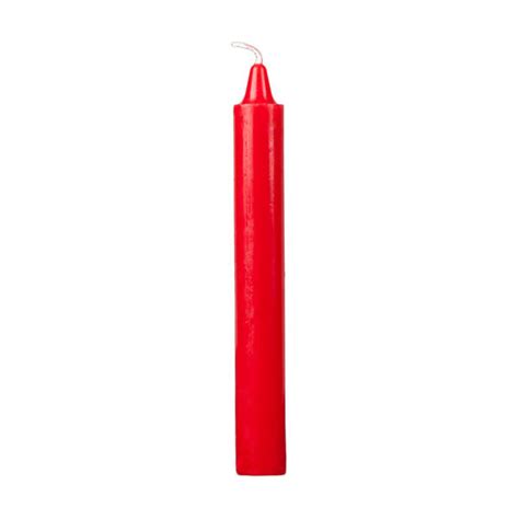 6 Inch Bell Top Red Household Taper Candle