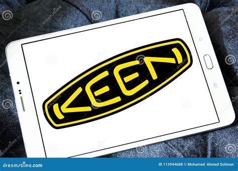 Keen shoe company logo editorial stock photo. Image of mobile - 113944688