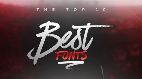 Best FREE Fonts to Use for YouTube 2017! (for Banners/Headers/Logos) - YouTube