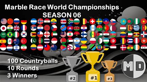Marble Race of 100 Countryballs | Marble Race World Championship Season 6 - YouTube