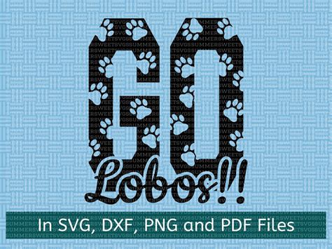 Go lobos svg Football SVG Football mom svg basketball team | Etsy