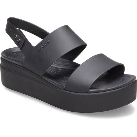 Crocs Brooklyn Low Wedge sandals Black | Dressinn